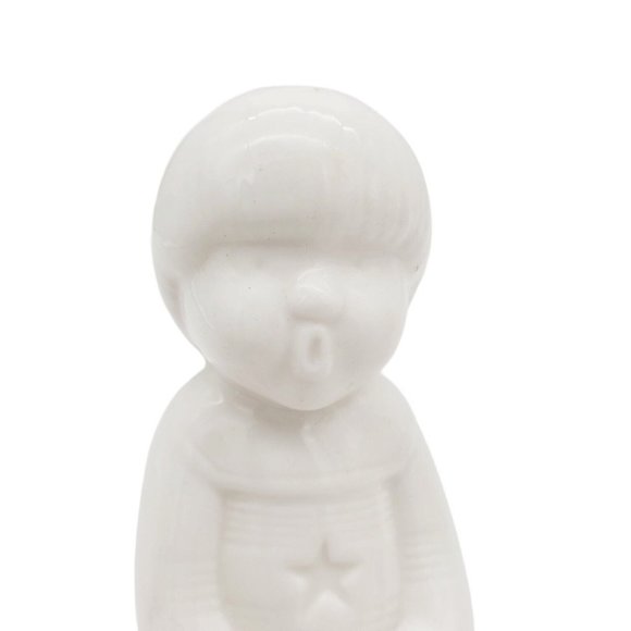 Vintage 6" White Bone China Light Angel Christmas Décor *No light kit - Picture 3 of 9